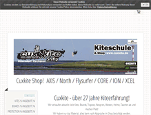 Tablet Screenshot of cuxkite-shop.de
